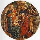 Famous Adoration Paintings - Adoration of the Magi (from the predella of the Roverella Polyptych)